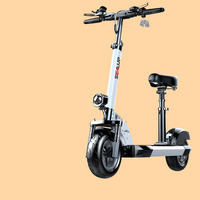 Sepeda Lipat Listrik Dewasa 150kg dengan Roda 10-inci, Rangka Aluminium Alloy, Tahan Air, Motor Brushless 500W, Baterai Lithium 13AH, Rem Cakram