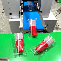 Machine de comptage automatique de gobelets à grande vitesse, enveloppeuse à flux contrôlée par PLC pour gobelets en plastique et en papier jetables, sacs de qualité alimentaire
