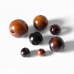 Hawaiian style wooden beads loose beads customize 8mm wood beads for jewelry making necklace DIY accessories wholesale