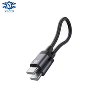 Kabel Data Portabel Dual Type-C Pengisian Daya Super Cepat 240W, untuk Apple dan Huawei, Mendukung Berbagai Pengisian Daya Cepat