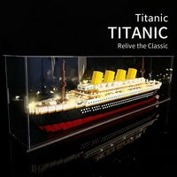 Kit de construction de maquettes en plastique de grande taille, de qualité supérieure, à faire soi-même, jouet éducatif, ensemble de blocs de construction du Titanic pour la décoration de la maison