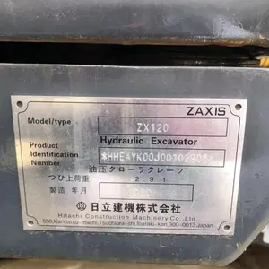 Excavadora Hitachi ZX120 usada importada de Japón en buen estado