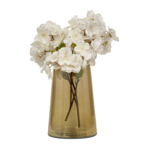 Vaso in vetro affusolato con finitura elegante, decorazione moderna per soggiorno, camera da letto, tavolo. - Product Image 2
