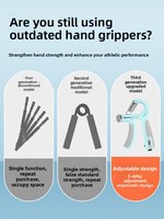 Appareil de musculation pour les mains, entraîneur de force, 5-60 kg, comptage intelligent, réglable, poignée de force, dispositif de musculation pour les mains en acier inoxydable