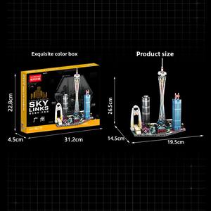 Maquette de Bâtiment Célèbre et Panorama Urbain, 40 Pièces, en ABS, Jouet Éducatif à Assembler Soi-même, Boîte pour Enfants de 5 Ans et Plus - Product Image 5