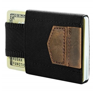 Porte-cartes fin personnalisé Boshiho avec logo, porte-cartes élastique, facile à transporter - Product Image 1