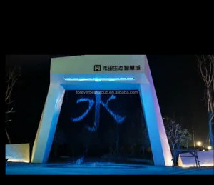 Cortina de Agua Digital Gráfica Personalizada con Control de Software para Programas Interiores y Exteriores, Cascada de Agua con Efecto de Lluvia - Product Image 3