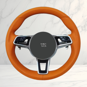<span class=keywords><strong>Volante</strong></span> de Cuero Nuevo YZ Upgrade para Porsche Macan Cayenne Boxster Panamera Cayman Taycan 918 911 718 970 971 - Product Image 2