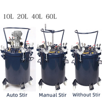 Réservoir de pression pneumatique Liujiang 10L 20L Distributeur de peinture Agitation automatique Acier inoxydable SUS304 Réservoir de pression