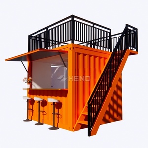 Container Prefabbricato 20FT 10ft in Stile Cinese per Scuola, Centro Commerciale, Caffetteria, <span class=keywords><strong>Casa</strong></span>, Ristorante, Fast Food, Design 3D - Product Image 2