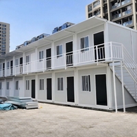 Maison conteneur pliable de 20 pieds - Logement modulaire préfabriqué, bureau pour école, villa, magasin, avec design contemporain