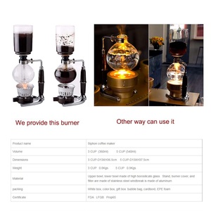 Cafetera y Tetera de Vidrio Borosilicato con Diseño Clásico Resistente al Calor - Product Image 2