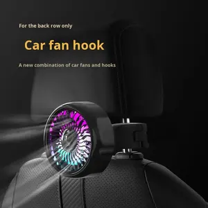 Ventilateur d'été pour voiture Mini crochet USB multifonction pour siège arrière Nouveau produit <span class=keywords><strong>Amazon</strong></span> - Product Image 3