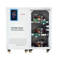 6kva 10kva 220v 380v stabilisateur de tension triphasé stabilisateur de tension d'alimentation Avr stabilisateur de servo de tension électrique automatique