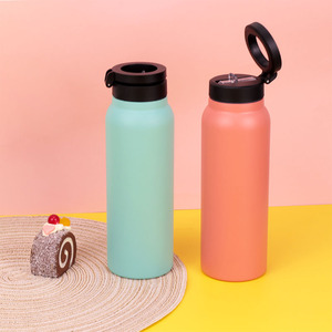 Gobelet et bouteille isothermes en acier inoxydable Topnovo sans BPA, design moderne, avec support magnétique pour téléphone. - Product Image 2