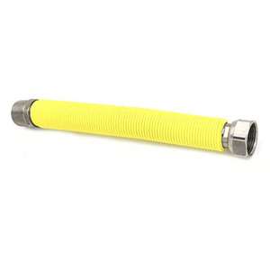 Tuyau de gaz en acier inoxydable au design moderne avec raccord en laiton EPDM 130/220 mm x 1/2, tuyaux de plomberie tressés flexibles avec raccord en acier recouvert - Product Image 1