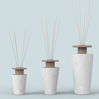 50ml 100ml 200ml 500ml 1000ml diffuseur de roseaux de luxe bouteille pots conteneurs noir diffuseur de roseaux vide bouteille en verre avec boîte