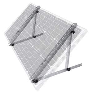 Installation rapide Structure de montage solaire en triangle réglable en aluminium Installation du <span class=keywords><strong>panneau</strong></span> solaire <span class=keywords><strong>sur</strong></span> un toit plat - Product Image 1