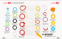 Chaînes de perles en boule colorées, accessoires à confectionner soi-même pour la fabrication de bijoux, adapté au porte-clés poupées, connecteur d'étiquettes à main, 1 mètre