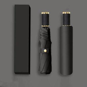 Custom Logo Luxury Eco-friendly Windproof Folding <b>Umbrella</b> <b>Automatic</b> Open Close Portable Travel Business Promotional Gift - Product Image 6