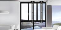 Fenêtre en aluminium Style et taille personnalisés Fenêtres pliantes de balcon revêtues de poudre