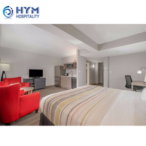 Đất Nước Nhà Trọ & Suite Hiện Đại MDF Tùy Chỉnh Sang Trọng Chất Lượng Cao Vua Kích Thước Giường Khách Sạn Nội Thất Phòng Ngủ - Product Image 3