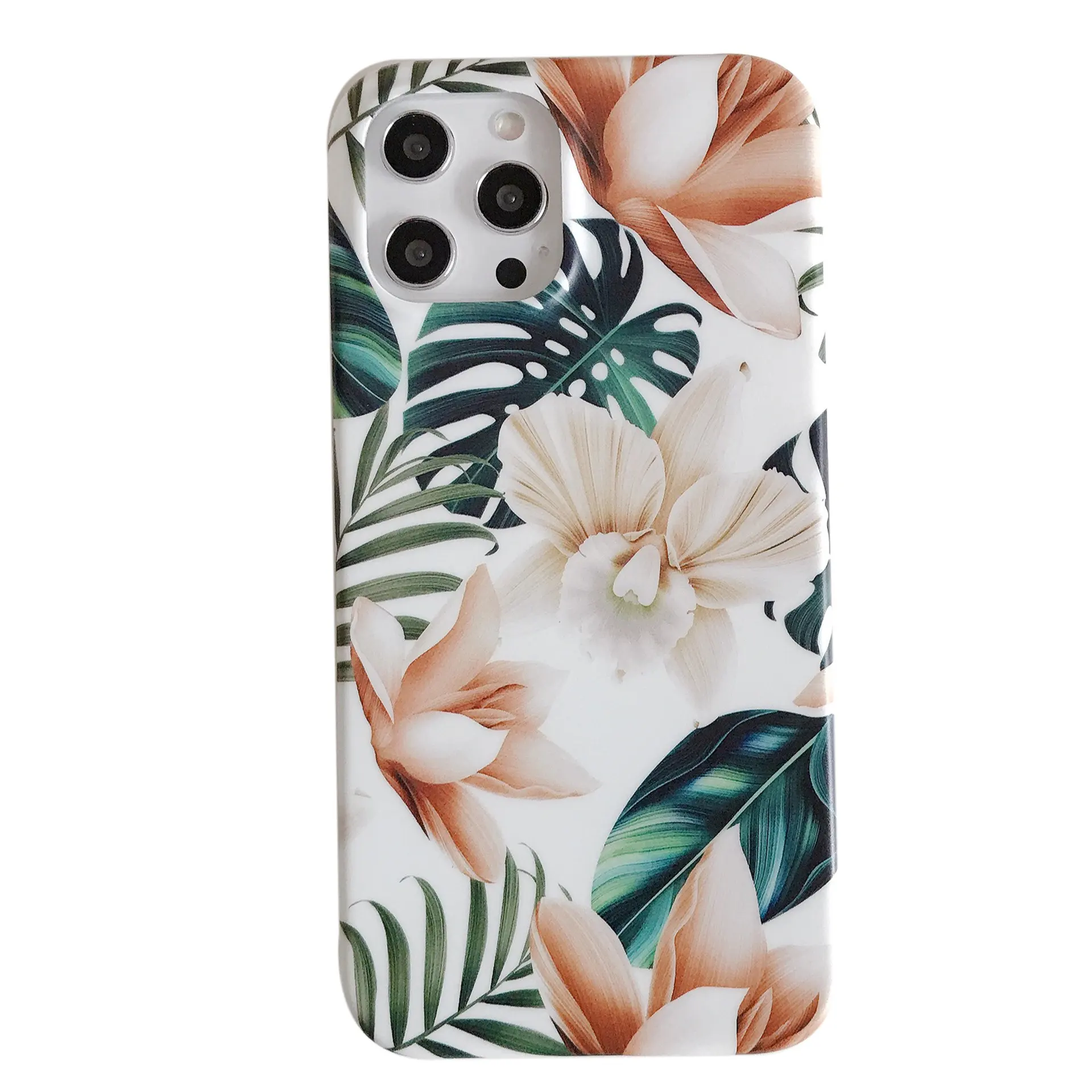2022 New Designs Eco-friendly TPU Mobile Phone Case For iPhone 13 Pro Luxury Flower OEM Back Cover For iPhone 14 Pro
