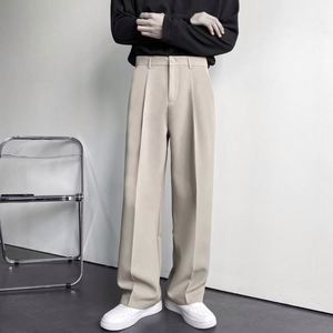 Maxfree New Draping Straight <b>Leg</b> Suit Pants <b>Men</b> Loose Korean Version of Casual <b>Wide</b>-<b>leg</b> <b>Trousers</b> Mopping Pants - Product Image 2