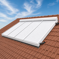 Volet roulant horizontal électrique en aluminium avec télécommande pour la protection solaire des lucarnes extérieures de toit