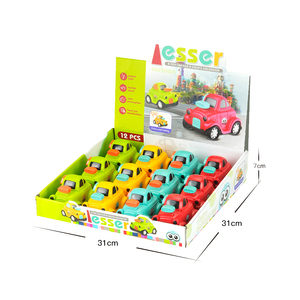Jouets de voiture miniatures pour enfants QS, très populaires, 4 couleurs, véhicules de <span class=keywords><strong>dessin</strong></span> <span class=keywords><strong>animé</strong></span>, en plastique ABS, roues à inertie, thème ville, cadeau pour enfants - Product Image 4