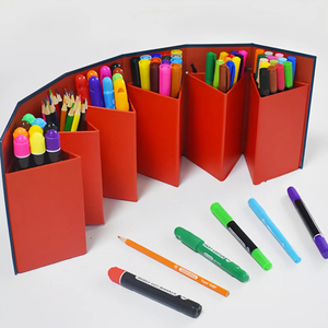 Scatola Personalizzata Creativa per Matite e Pastelli, Confezione Regalo per Pennelli ad Acquerello, Scatola per Bambini, Set Artistico per Disegno e Cancelleria - Product Image 2