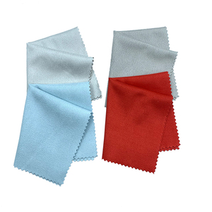 Commercio all'ingrosso di marca personalizzata in pelle scamosciata tessuto serigrafia stampa occhiali da vista/obiettivo/macchina fotografica/gioielli pulizia salviette - Product Image 3