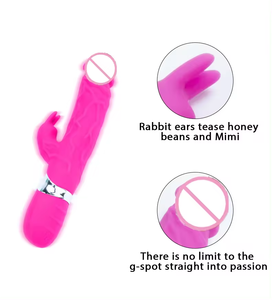 Silikon-Hasen-<span class=keywords><strong>Vibrator</strong></span> mit 7 Frequenzen, G-Punkt Vaginal-<span class=keywords><strong>Vibrator</strong></span>, Leistungsstarker Realistischer Dildo-<span class=keywords><strong>Vibrator</strong></span>, Sexspielzeug für Frauen zur Luststeigerung und zum Höhepunkt - Product Image 3