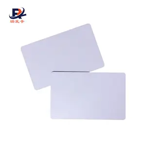 Kartu ID karyawan sekolah PVC plastik kosong putih