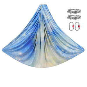 Flying multicolor antigravedad <span class=keywords><strong>comprar</strong></span> hamaca aérea 5M sedas aéreas Columpio de yoga hamaca aérea de yoga para la práctica de yoga en casa - Product Image 4