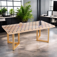 Mobilier de style moderne avec éclairage intelligent et musique Table basse de haute qualité pour usage domestique dans les salons et les balcons