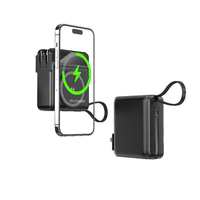 5 Pengisi Daya Nirkabel Cepat Terlaris dalam 1 Paket, Power Bank QC 3.0, Pengisi Daya Dinding USB PD 20W, Adaptor Daya Perjalanan dengan 2 Kabel Terpasang