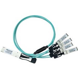 Câble de brassage optique actif Cisc QSFP-4X10G-AOC10M= 40GBASE Fibre Optique QSFP vers 4SFP 10m - Product Image 3