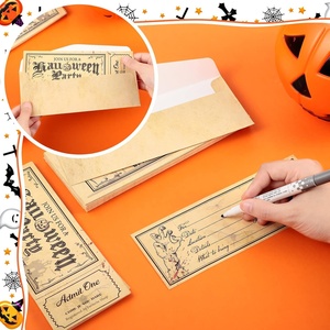 Inviti <span class=keywords><strong>di</strong></span> Halloween con busta biglietto <span class=keywords><strong>di</strong></span> natale invita carta Santa riempire in bianco per adulti festa per bambini festa <span class=keywords><strong>di</strong></span> compleanno Baby Shower - Product Image 4