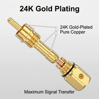 Connecteur banane en fibre de carbone Rasantek, haute conductivité, prise audio pour système audio haut de gamme, fiches de câble de haut-parleur de 4 mm