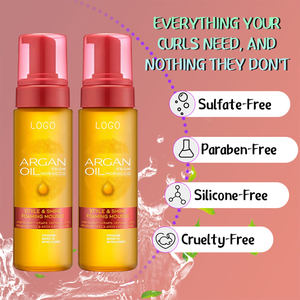 100% 천연 유기농 아르간 오일 스타일 & 샤인 폼 무스 오래 지속되는 홀드 보습 곱슬 스타일링 폼 헤어 무스 - Product Image 2