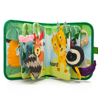 Jouet éducatif Montessori pour tout-petits sur le thème des animaux, modèle classique, livre vert, en promotion