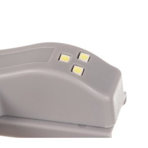 Luz LED para armario y guardarropa con 3 LED, diseño de montaje en pared de color gris - Product Image 6