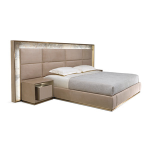 Alto lusso italiano regina dimensioni <span class=keywords><strong>King</strong></span> <span class=keywords><strong>Size</strong></span> Set moderno Kingsize Double Design mobili <span class=keywords><strong>King</strong></span> legno con struttura in velluto <span class=keywords><strong>letto</strong></span> - Product Image 4
