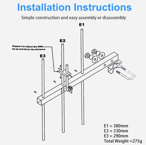 Antenna Yagi Gamma ad Alto Guadagno 7DBd con Connettore SO239 UHF430-450MHz per Walkie Talkie SHCHV C3678 <span class=keywords><strong>TYT</strong></span> MD398 Baofeng BF-888S e Droni - Product Image 4