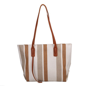 Bolsos Tote Coreanos Minimalistas de Moda para Mujer, Gran Capacidad, Bolso Tote de Lona Personalizado con Estilo Minimalista para Mujer - Product Image 1