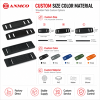 Bantalan Bahu PVC 1 inci Model AM7002 dengan Desain untuk Tali Ransel dan Webbing Koper, Produksi Massal untuk Pembeli Grosir