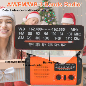 Gran oferta, 20000mAh, portátil, supervivencia de emergencia, manivela, Radio AM/FM, lámpara de lectura Solar MP3, linterna de 3 modos, plástico SOS - Product Image 4