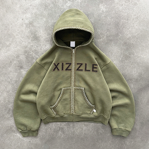 Hoodies sur mesure de fabrication artisanale, poids lourd 450-500 g/m², broderie, logo riveté, coupe ample et oversize, streetwear homme, unisexe - Product Image 1