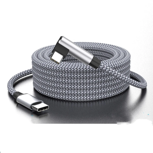 L-Hình USB A Để Loại C Cáp Dữ Liệu Cho VR Tai Nghe 5 Để 7 Mét Nhanh Chóng Sạc 5A Nylon Áo Khoác Cho Máy Tính Và Máy Ảnh - Product Image 1